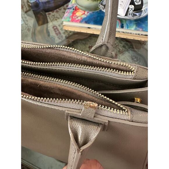 Teddy Blake Women's Biege Vera Palmellato Satchel Top Handle Bag - Picture 11 of 12